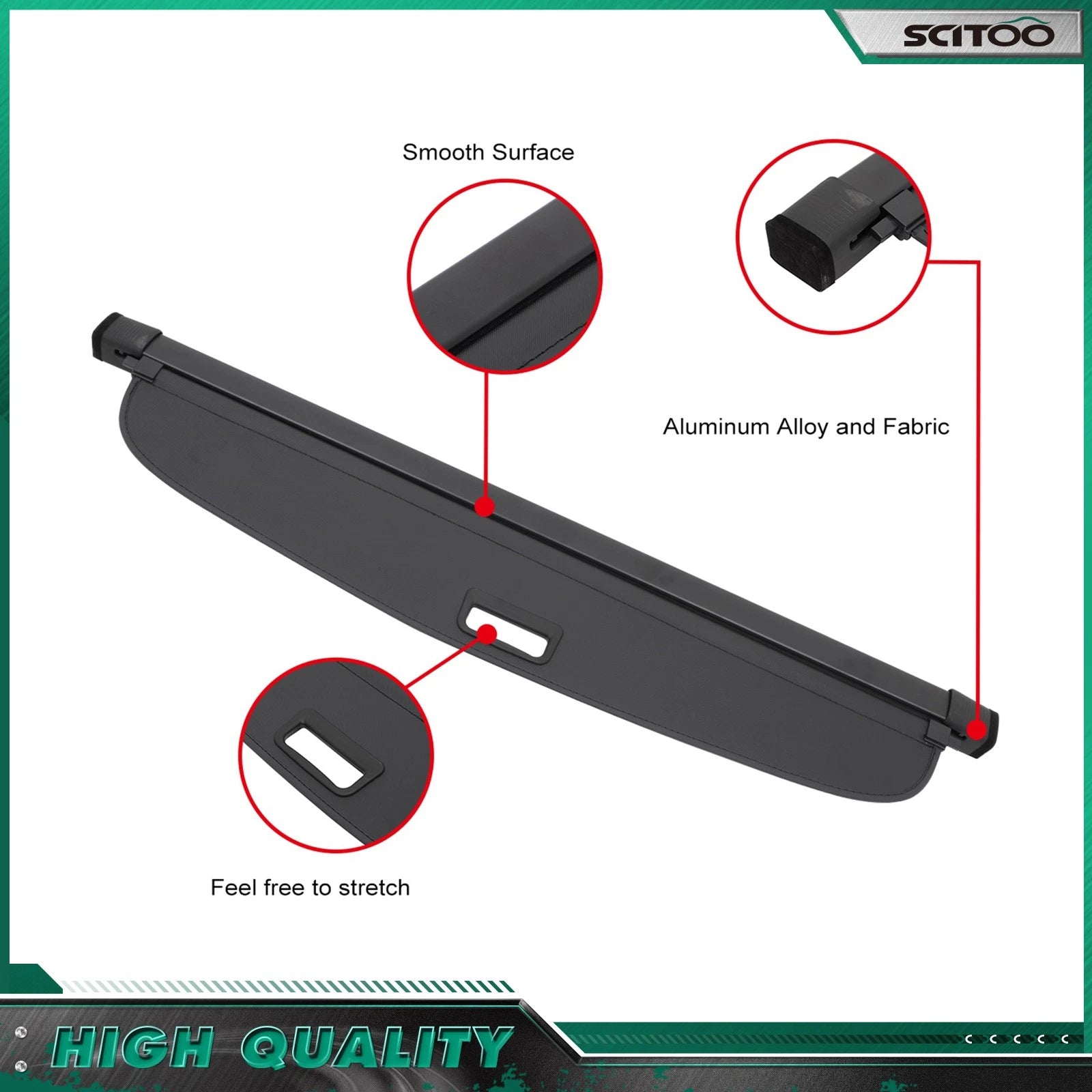 Trunk Shade Cargo Cover for Toyota Prius (2016–2022)