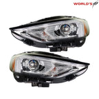 Set of 2 Full LED Headlights for Ford Edge (2019–2021) Black Housing