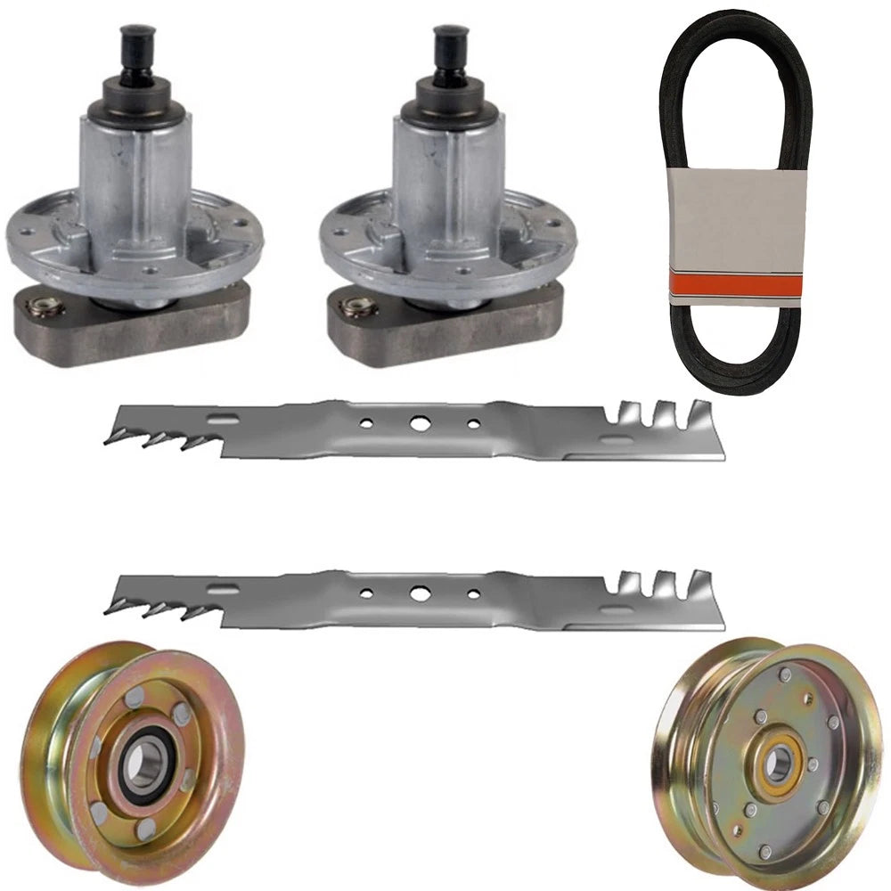 42" Deck Kit for John Deere L100 L108 L110 L111 L118 (Belt, Mulch, Blades, Spindles)