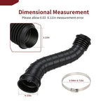 Inlet Clutch Duct w/ Clamp for Polaris RZR Turbo XP XP4 (2016–2018)