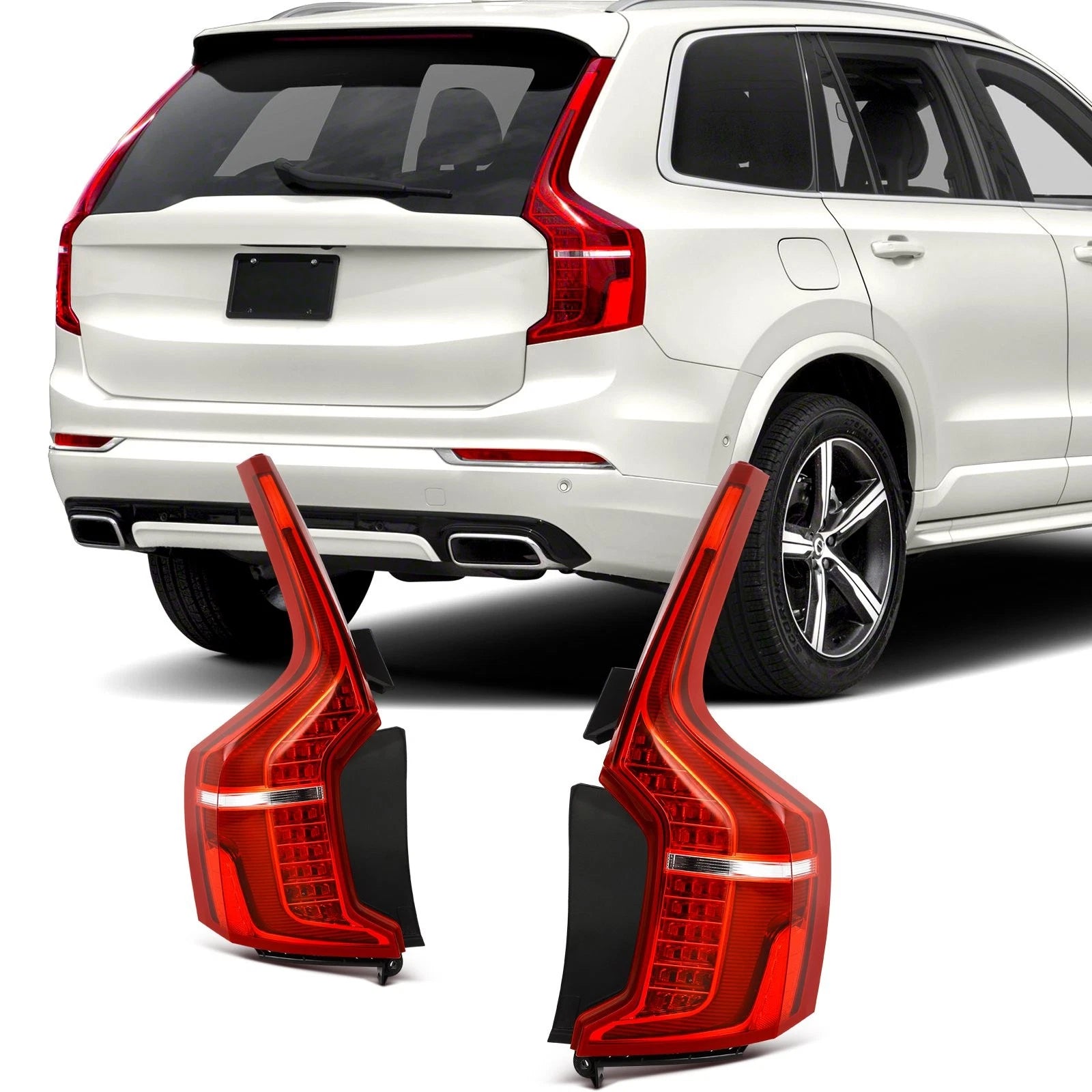 2X LED Tail Lights Assembly for Volvo XC90 (2016–2024)