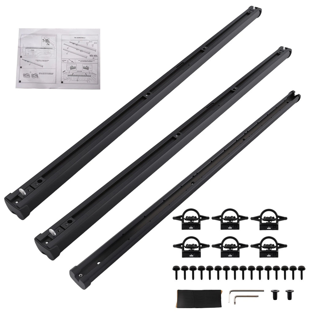 Truck Bed Rails Tie Down Rail for Jeep Gladiator JT (2020–2023) 82215956 Aluminum