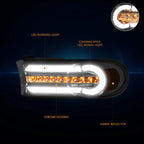 Smoked/Amber 3D LED DRL + Sequential Signal Lamp for FJ Cruiser (2007–2014)