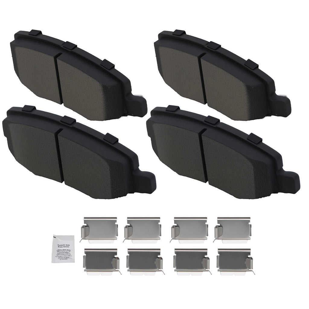 Rear Ceramic Brake Pads Kit for Jeep Liberty (2008–2012) Wrangler (2007–2017) D1274