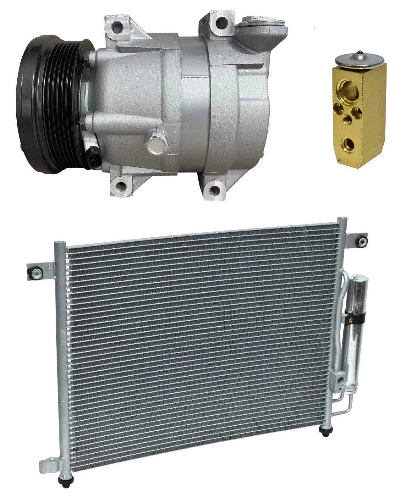 AC Compressor Kit With Condenser for Pontiac Wave 1.6L (2005-2010)
