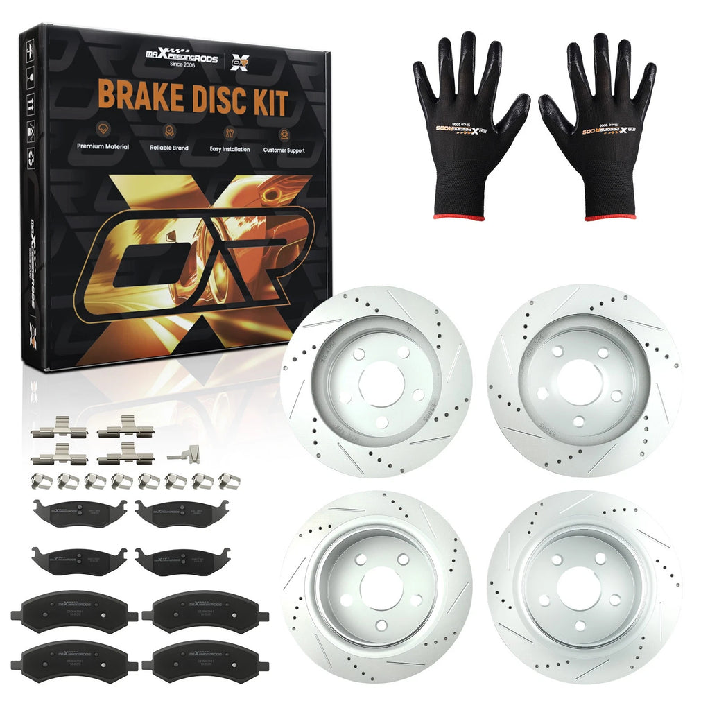 Brake Rotors and Pads Set for Dodge Ram 1500, Durango (2006–2010)