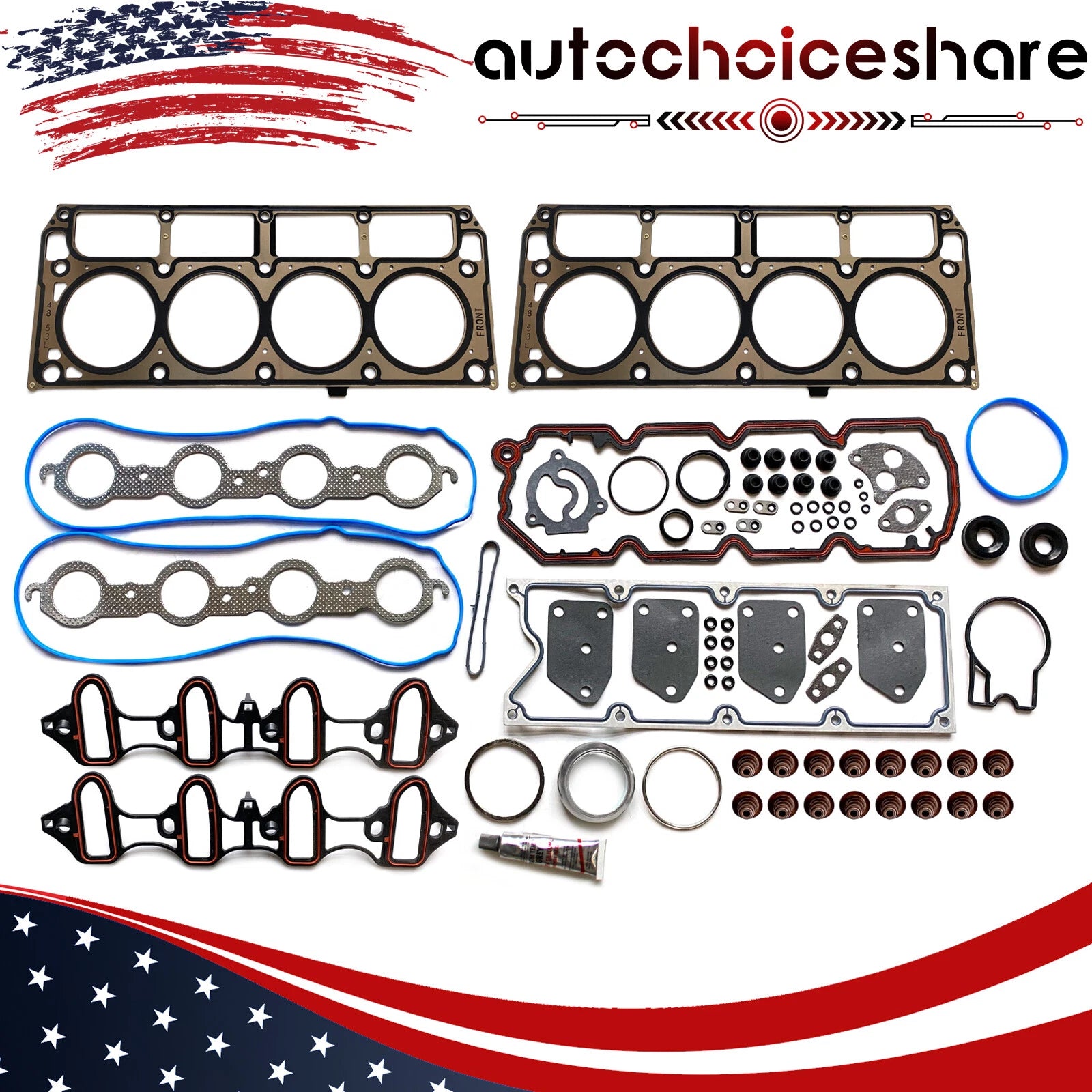 Engine Valve Cover Gasket Set for Chevy Tahoe Silverado GMC Sierra 1500