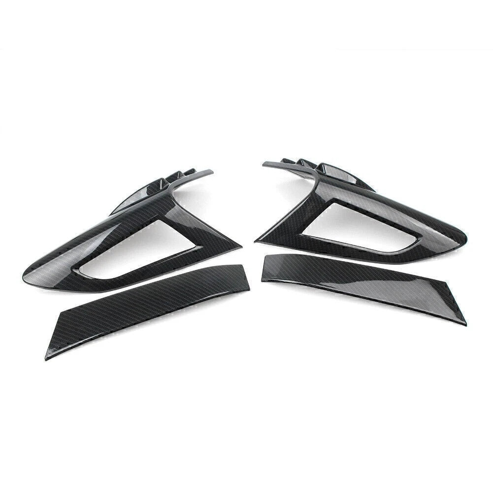 Set of 4 Rear Back Lamp Tail Light Covers for Toyota C-HR (2016–2018) Carbon Fiber