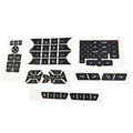 Decal Button Door Steering A/C Window Radio Sticker for Mercedes (2007–2014)