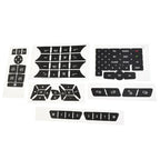 Decal Button Door Steering A/C Window Radio Sticker for Mercedes (2007–2014)