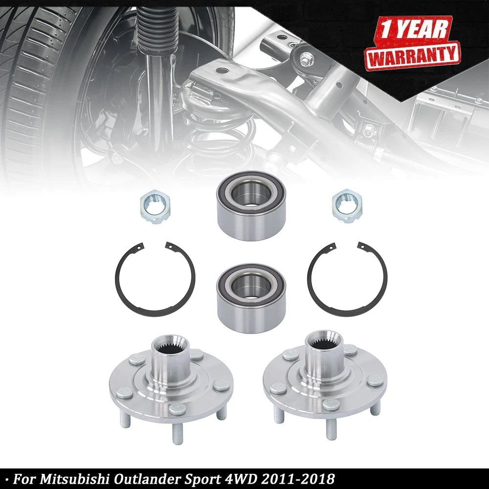 2X Front Wheel Bearing Hub Assembly for Mitsubishi Outlander Sport (2011–2018)
