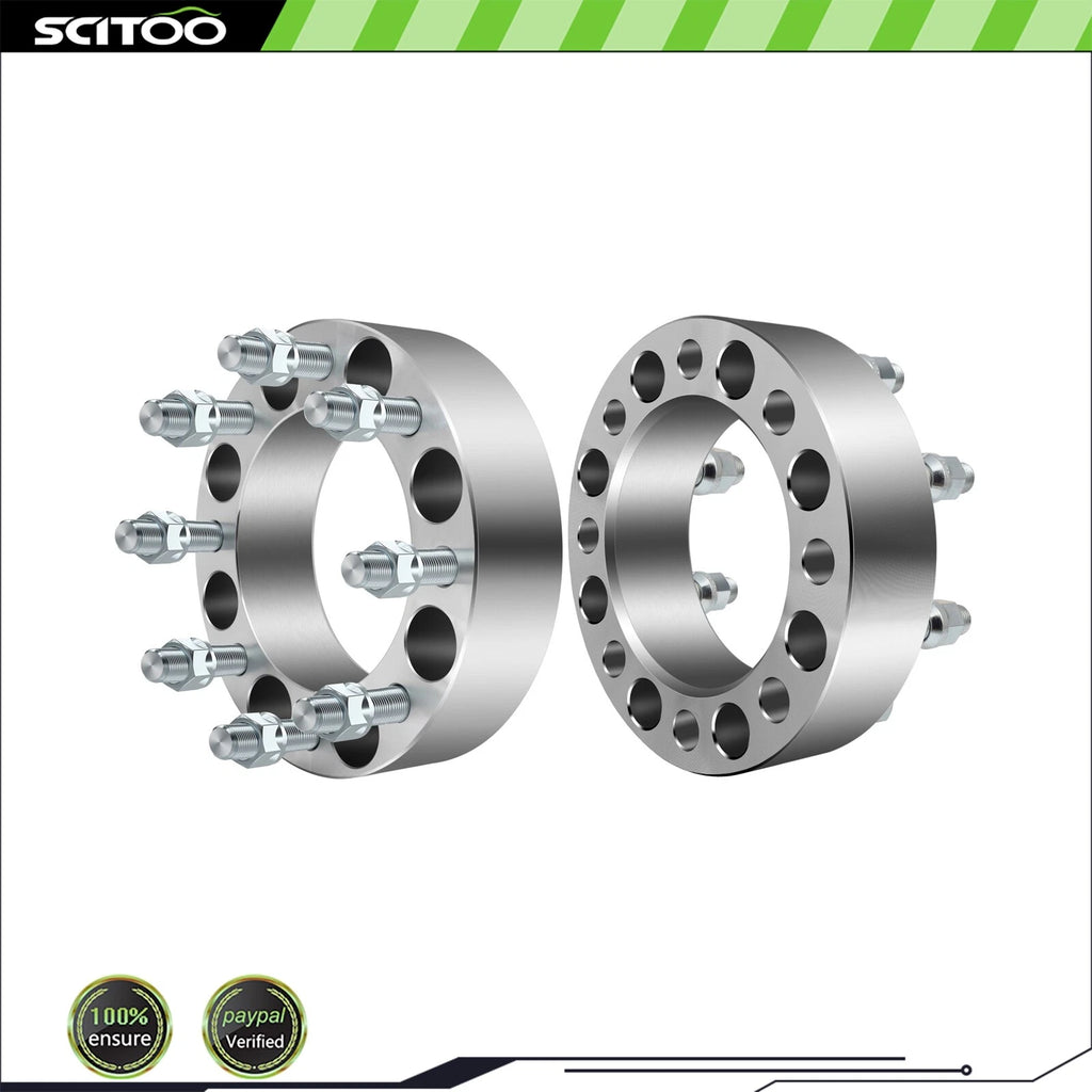 2X 8x6.5 Wheel Spacers 2" 14x1.5 for GMC Chevrolet C3500 C2500 (1988–1998)