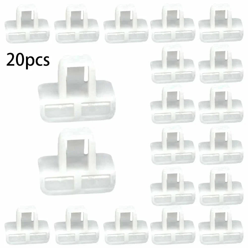 20 pcs Front Bumper Cover Clip Retainer for Vehicle White