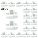 20 pcs Front Bumper Cover Clip Retainer for Vehicle White