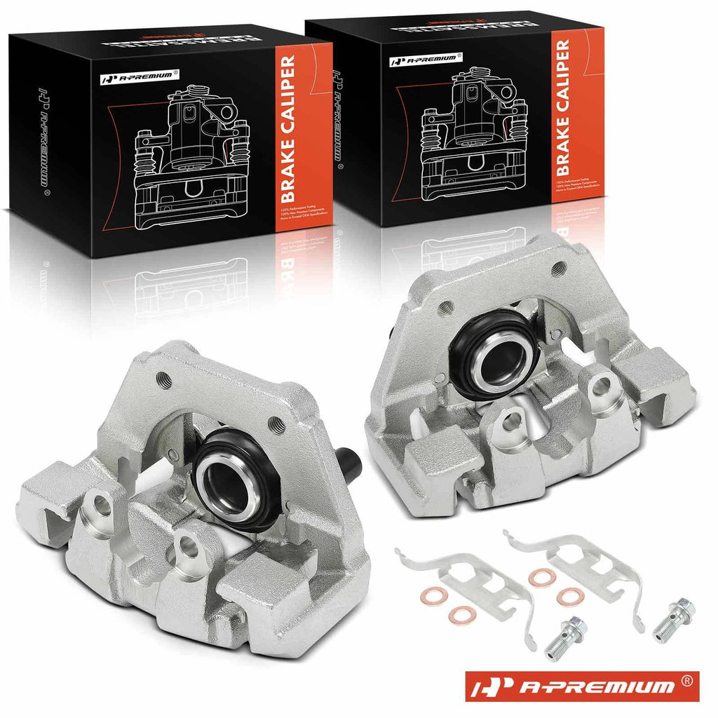 Pair Rear Brake Calipers with Brackets for BMW 550i GT 2010–2015 750i 750Li