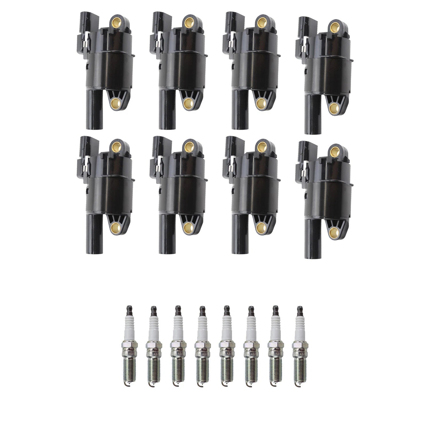 Set of 8 Ignition Coils & NGK Platinum Spark Plugs for Suburban 3500 HD