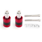 Anti Vibration Handle Bar End Cap for Motorcycle (7/8" 22mm, M6/M8) Red