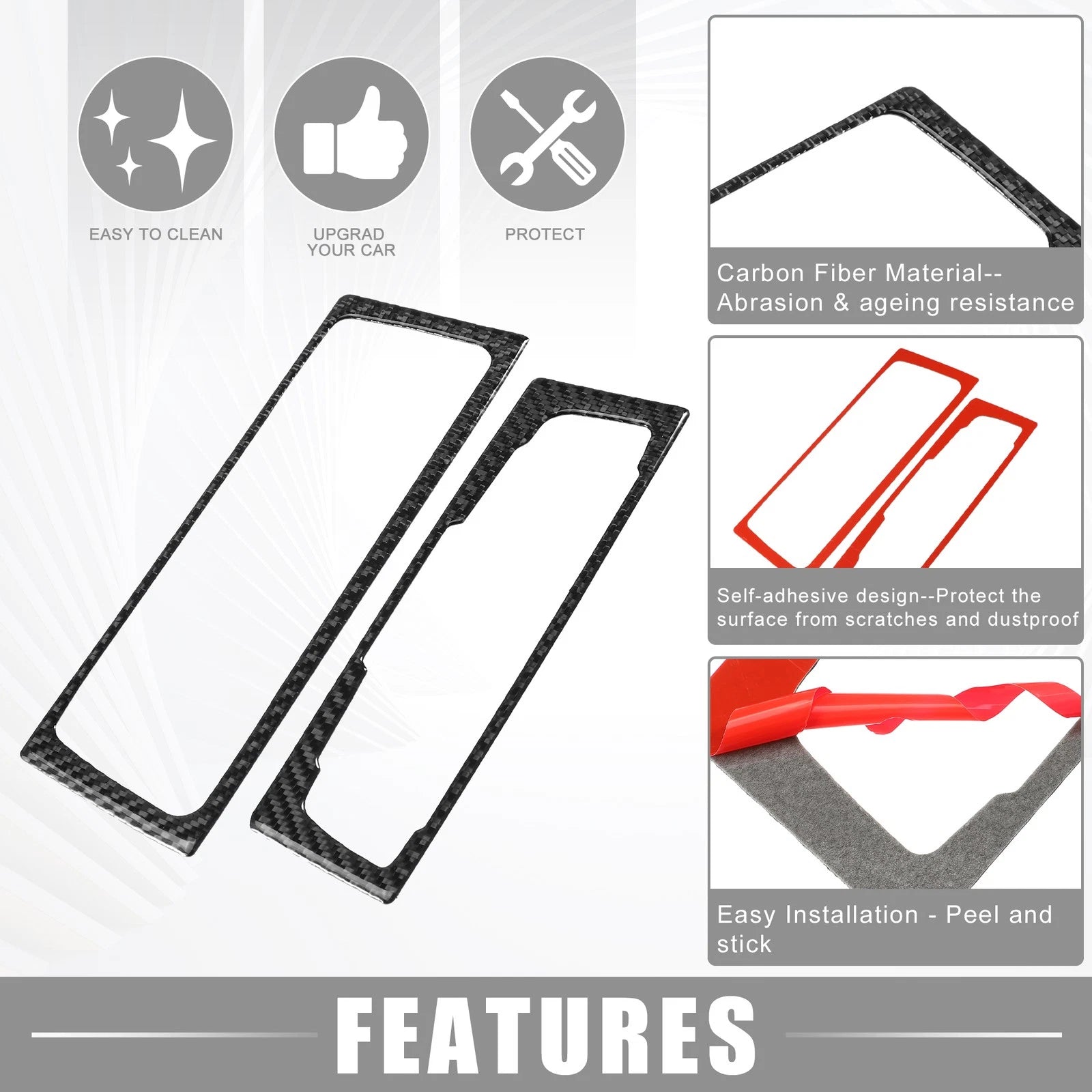 Set of 2 CD Panel Stickers for Audi A4 B8 A5 S5