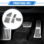 3 Pcs Gas Accelerator Brake Foot Rest Pedal for Kia Carnival 