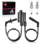 Set of 2 Ignition Coils & Spark Plugs for Honda Shadow 1100 VT1100 (1987–2007)