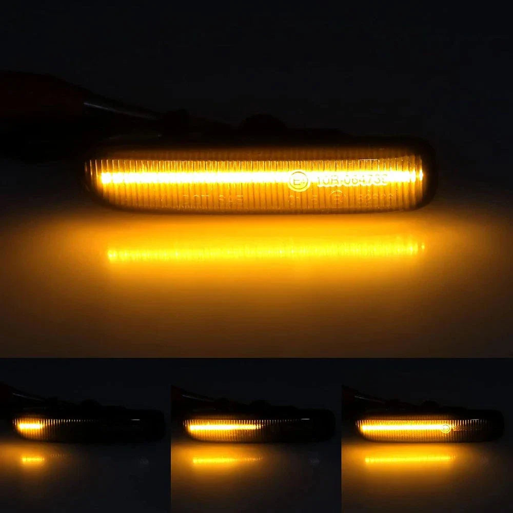 Smoked LED Side Marker Turn Signal Lights for BMW 3 Series E46 (1998-2006)