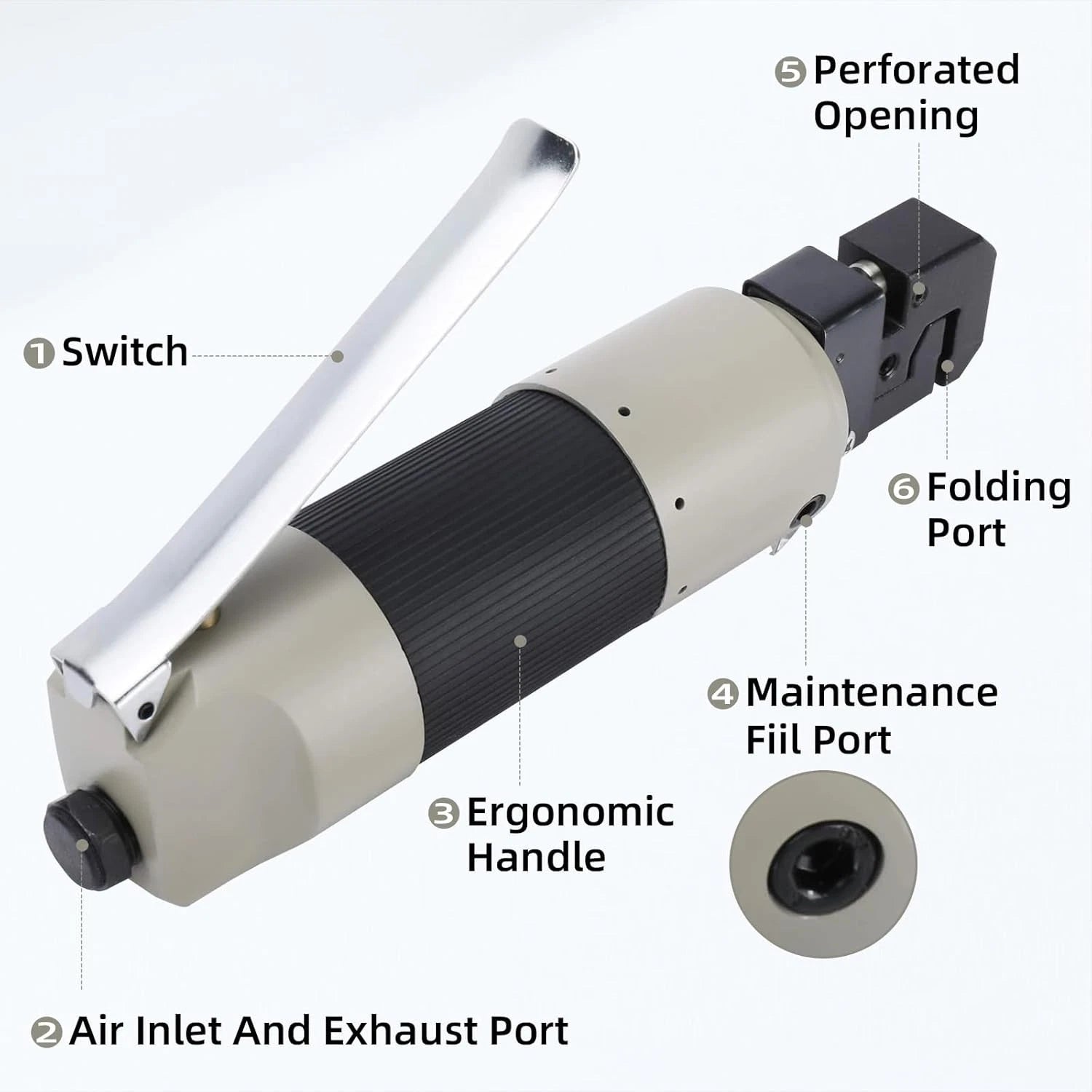 Pneumatic Air Body Panel Flanger Tool for Car Repair