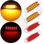 Set of 4 LED Side Marker Lamps for Trailer (Fish Shape)