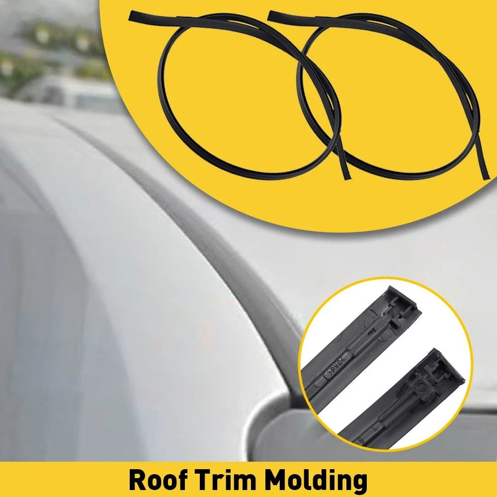 2X Black Roof Top Trim Moldings for Toyota Corolla (2009–2013) 09 10 11 12 13
