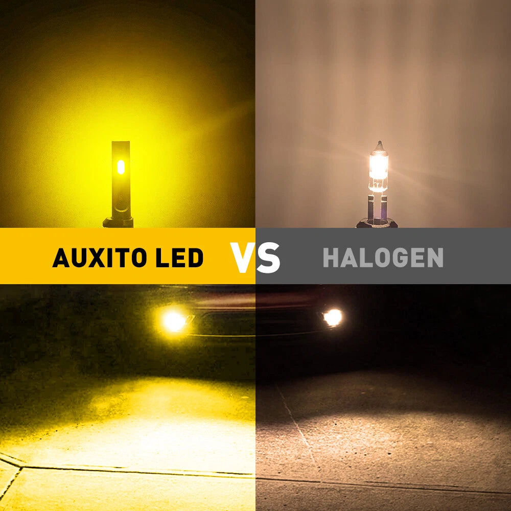 2X LED Fog Driving Light Bulb for AUXITO 880 881 892 (4000LM, 3000K)