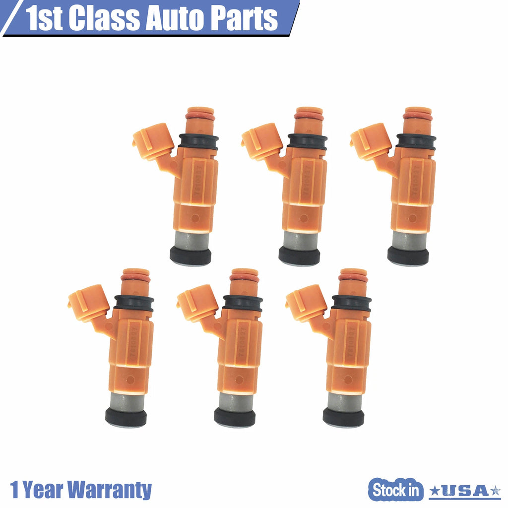 Set of 6 Fuel Injectors for Yamaha Outboard 115 HP