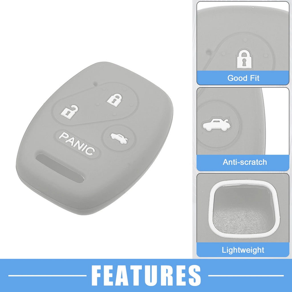 2X Smart Key Fob Cover for Honda Accord Civic CR-V Pilot (Pack of 2)