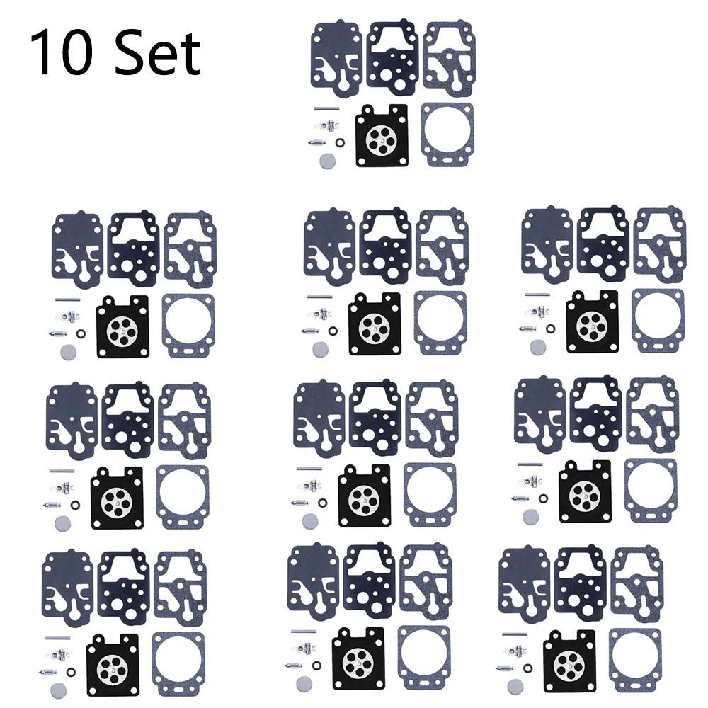 Set of 10 Carburetor Gasket Repair Kit K10-WYC for Walbro Homelite Blower Trimmer