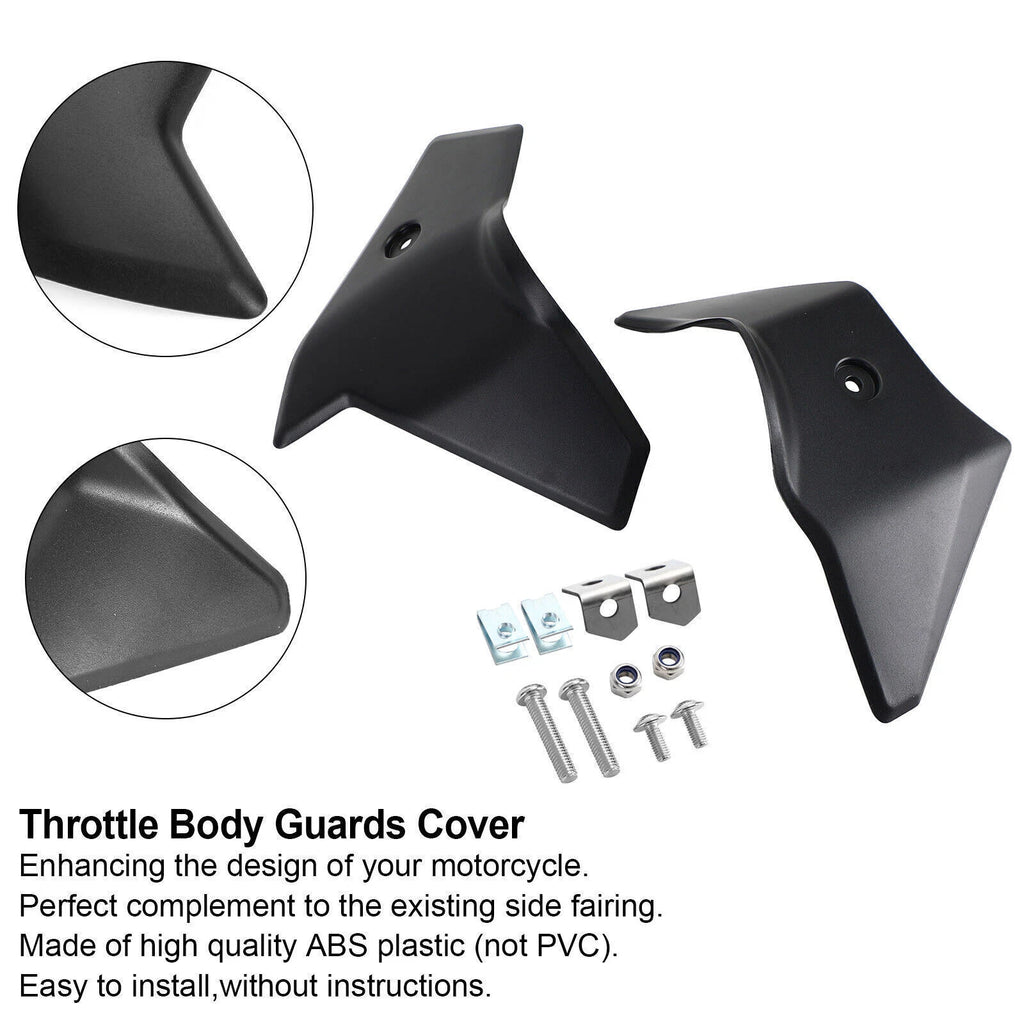 Throttle Body Guards Cover Protector for BMW R1250GS R1200GS (2017–2021) Black T9
