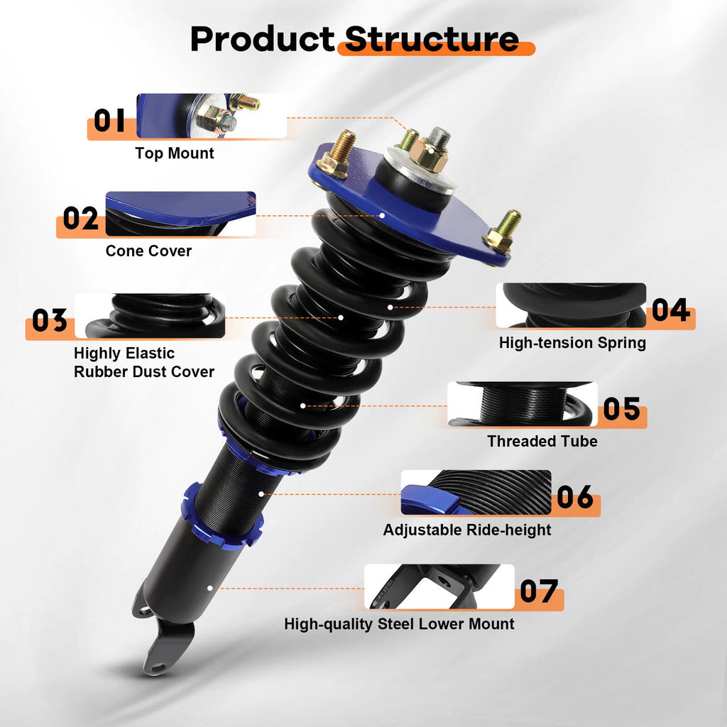 Coilovers for Mazda RX-8 (2004-2011) Adjustable Height Suspension Kit