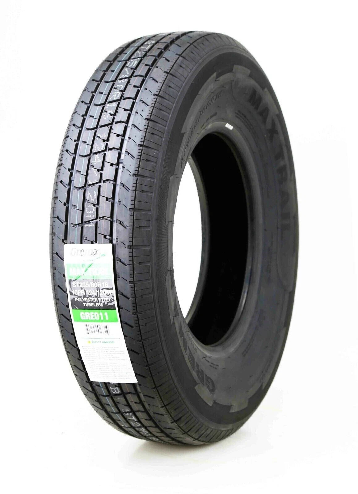 Set of 6 GREMAX ST235/80R16 10 Ply LR E Trailer Tires 124/120M