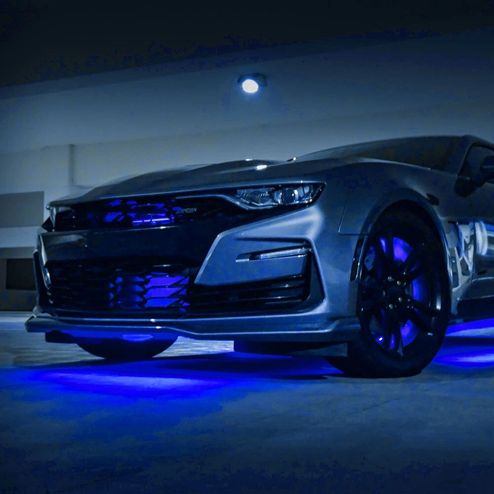 Blue LED Rock Light Kit for Off-Road Truck Golf Cart