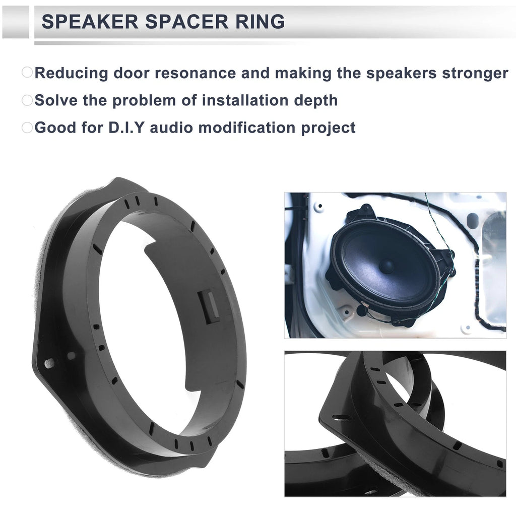Set of 2 Speaker Spacer Rings for Mercedes-Benz 6.5" 
