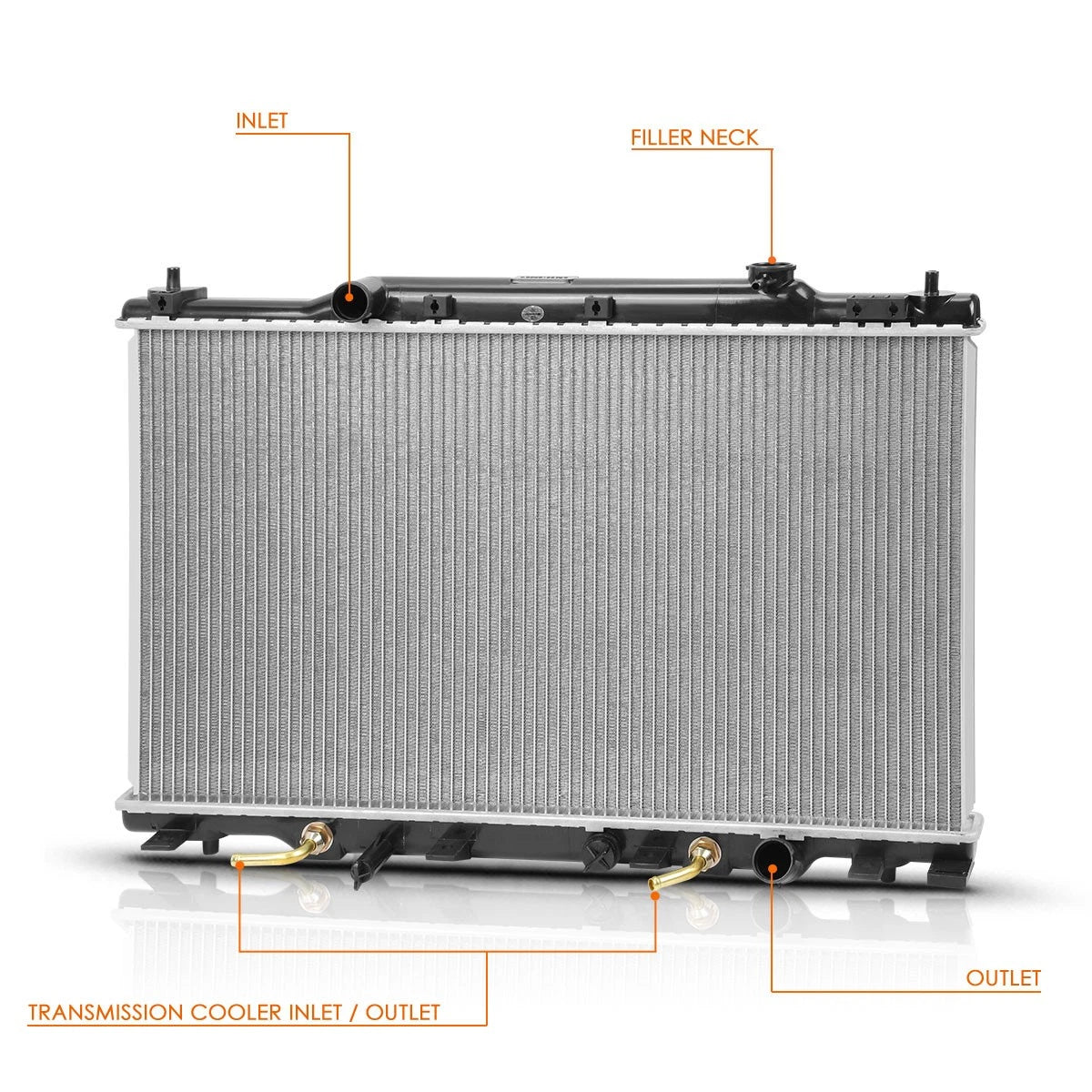 Aluminum Core Cooling Radiator DPI-2573 for Honda Stream (2001–2007)