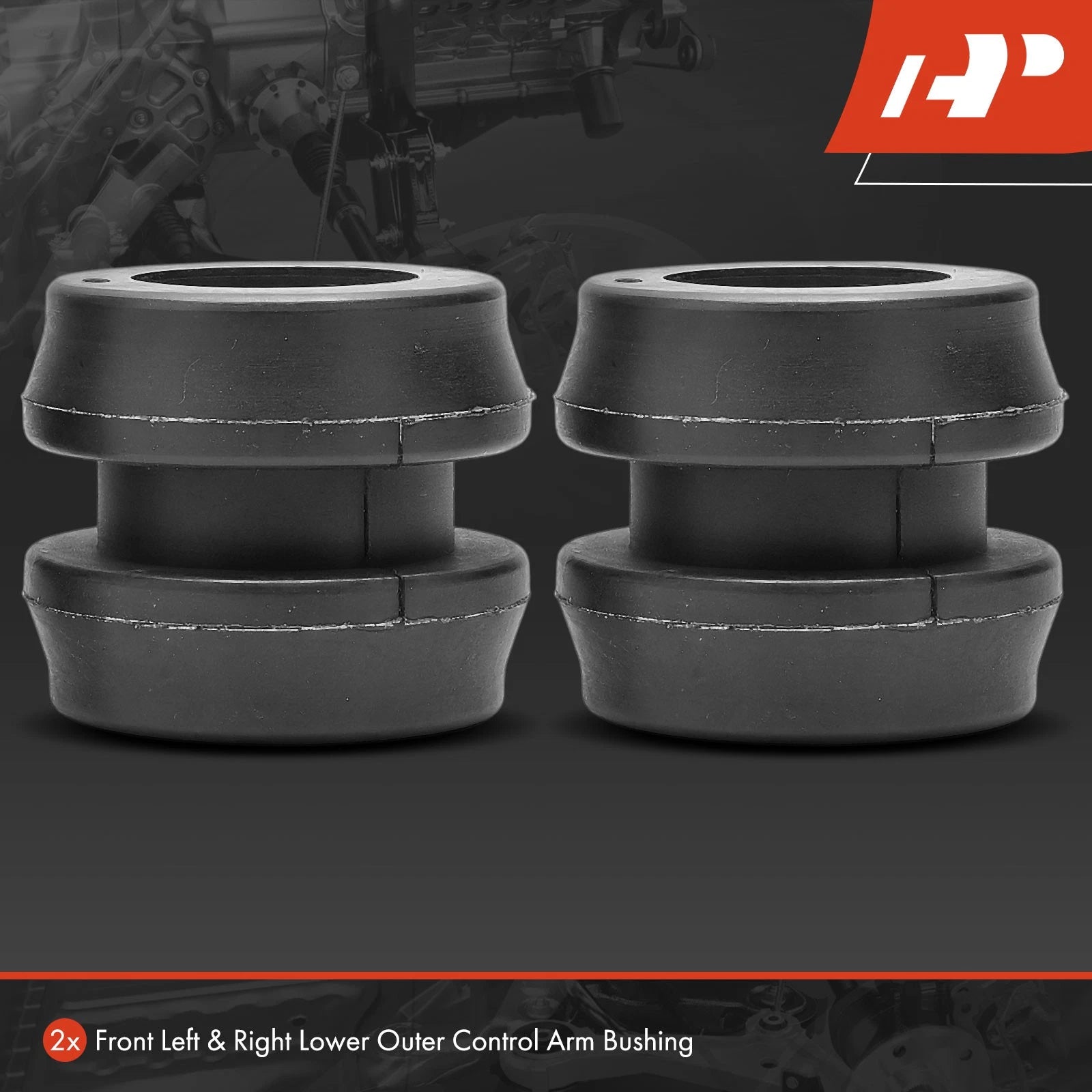 2X Front Lower Outer Control Arm Bushing for Ford Escort (1982-1990)