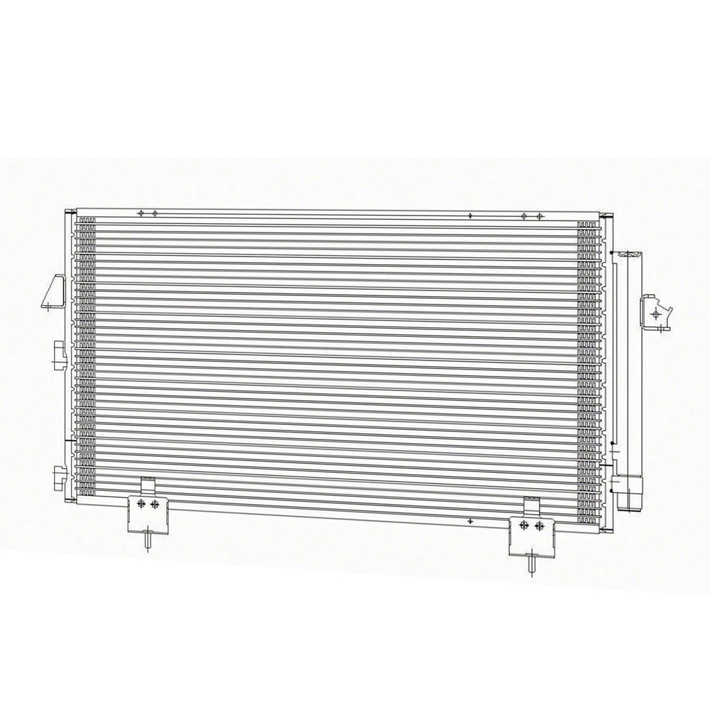 Replacement A/C Condenser w Receiver Drier for Toyota RAV4 (2001–2003)