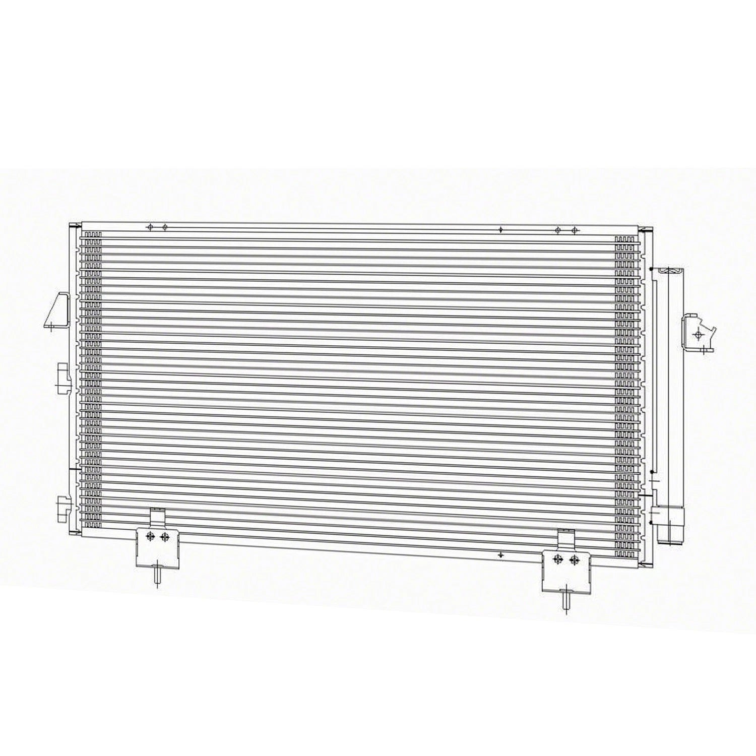 Replacement A/C Condenser w Receiver Drier for Toyota RAV4 (2001–2003)