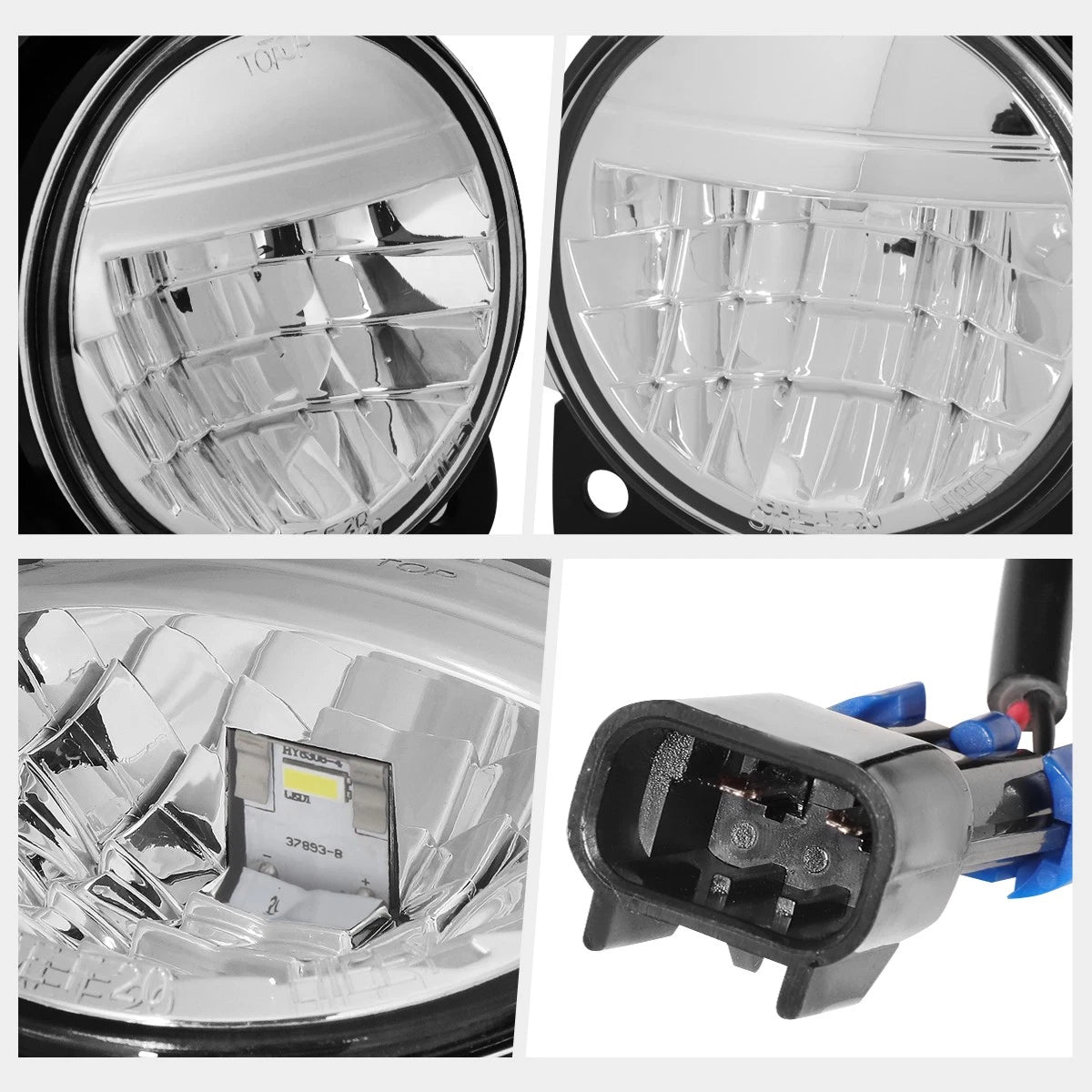 Full LED Wide Angle Side Marker Headlights for Peterbilt 359 379 389 (1981–2021)