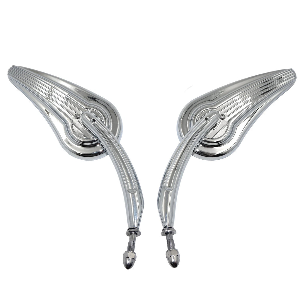 Custom Tailfin Mirrors for Harley Sportster 883 XLH Springer Softail V Rod