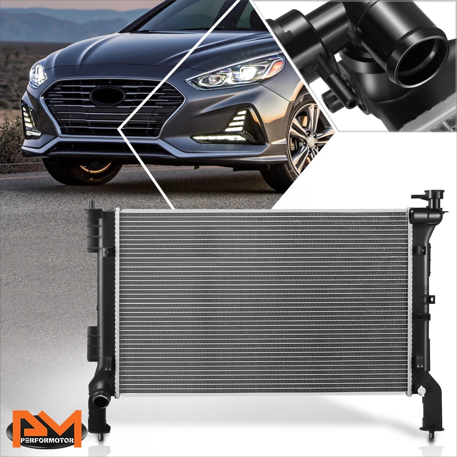 Aluminum Radiator for Sonata/Optima 2.0L Hybrid (2016–2020) DPI-13709