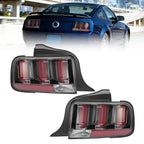 Clear LED Tube Tail Lights for Ford Mustang (2005–2009)