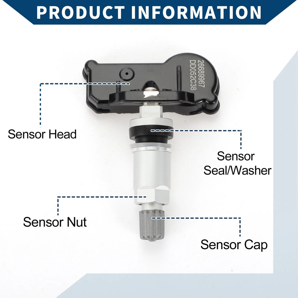 Tire Pressure Sensor for Chevrolet Cavalier (2016–2018) 433MHz
