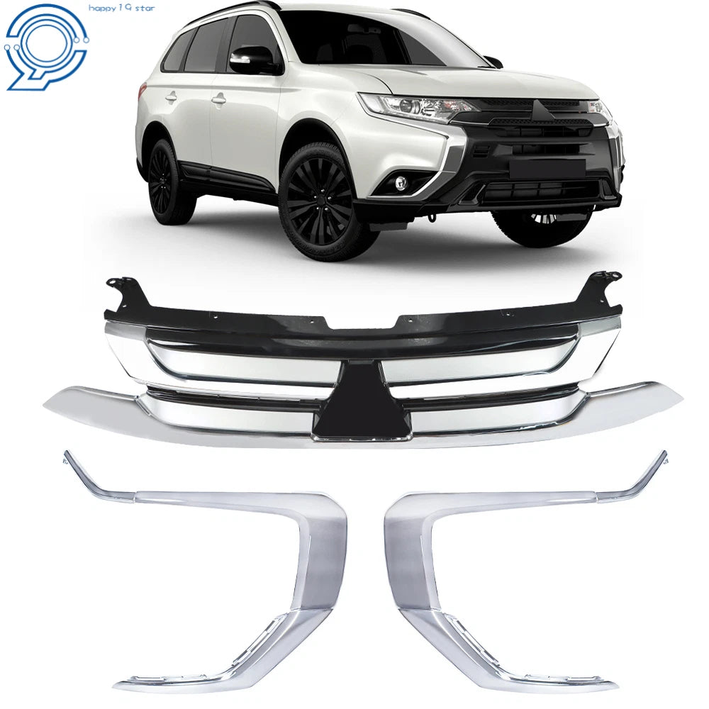 Upper Grille and Front Bumper Trim for Mitsubishi Outlander (2016–2018)