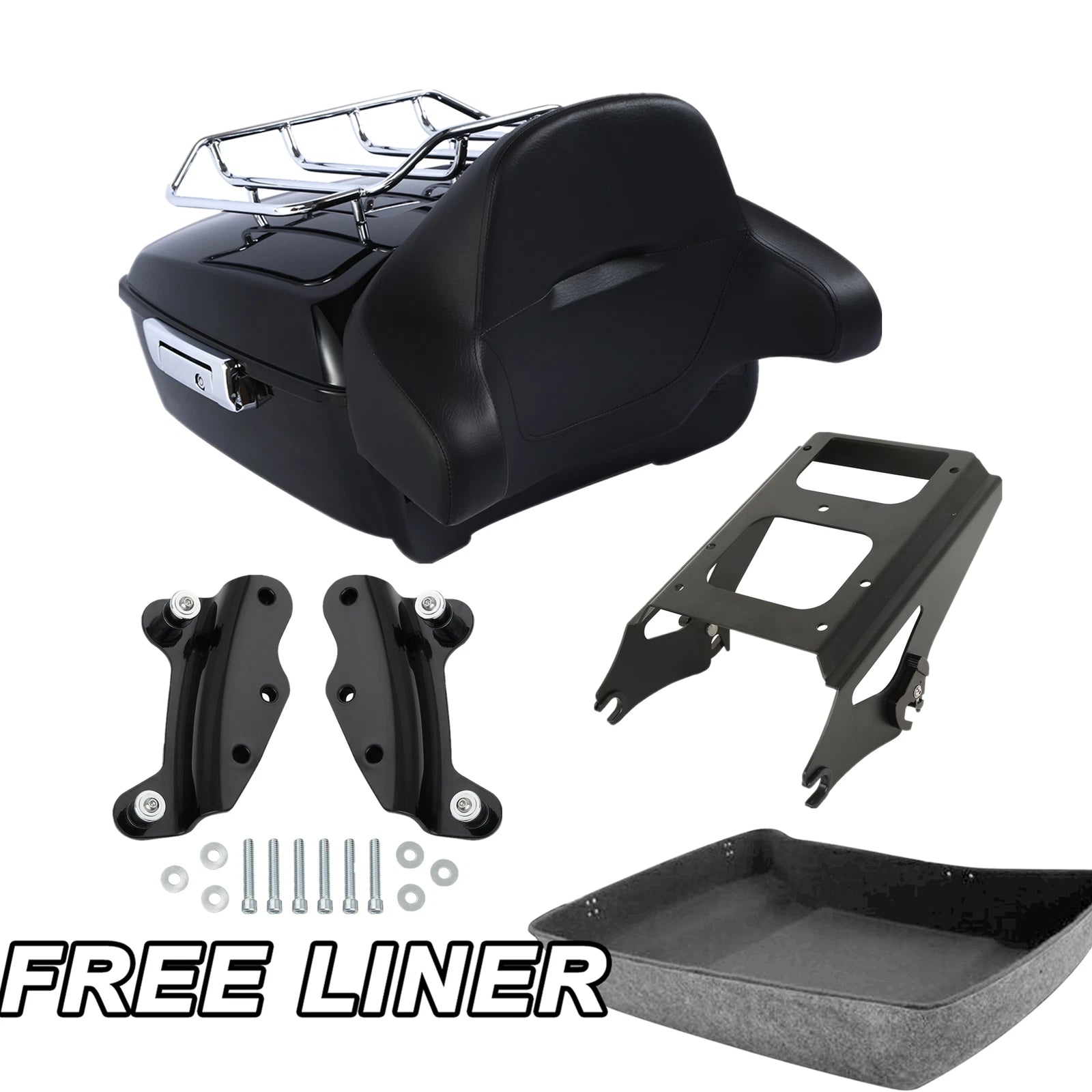 Trunk Pad Mount Rack Docking Kit for Harley Road Glide (2009–2013)