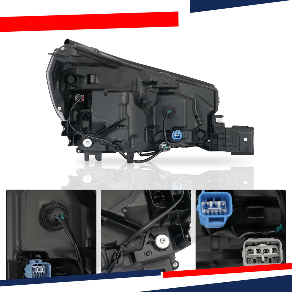 Set of 2 Halogen LED Side Headlights for Subaru Forester (2019–2020)