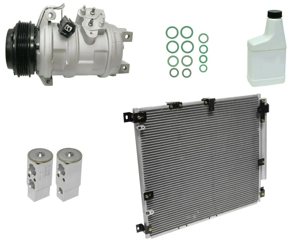 AC Compressor Kit with Condenser Replacement for Toyota Hilux (2011–2018)
